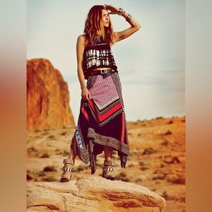 Free People Bohemian Traveler Maxi Skirt